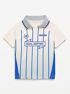 Image number 1 showing, Oversized Collared Graphic Performance Top for Toddler Boys