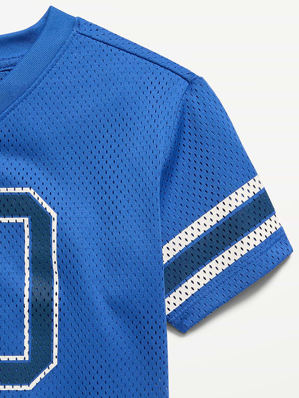 T-shirt de football surdimensionné en maille à imprimé pour tout-petit