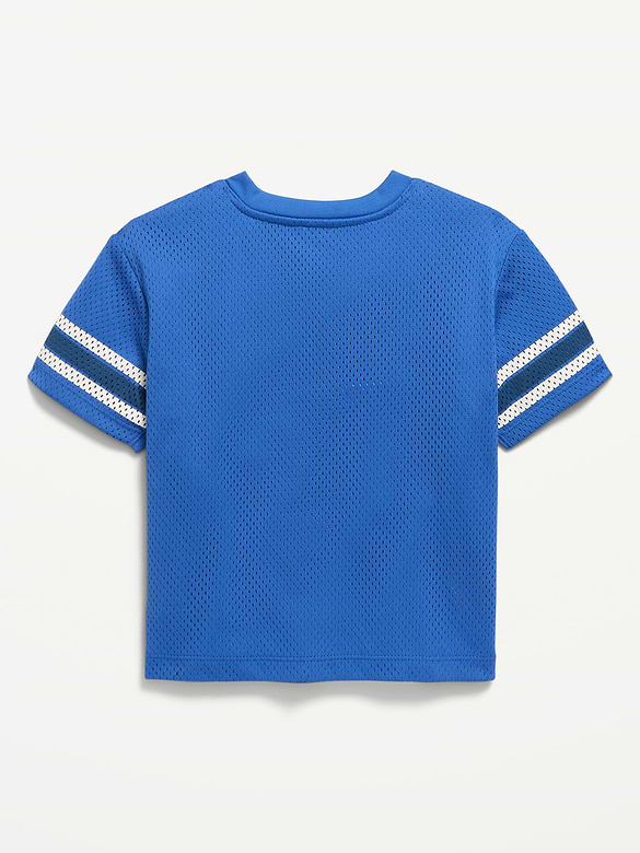 T-shirt de football surdimensionné en maille à imprimé pour tout-petit