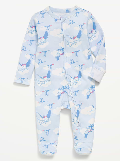 Generic Disney© Dumbo 2-Way-Zip Sleep & Play Footed One-Piece for Baby on clearance at Old Navy — 65% off