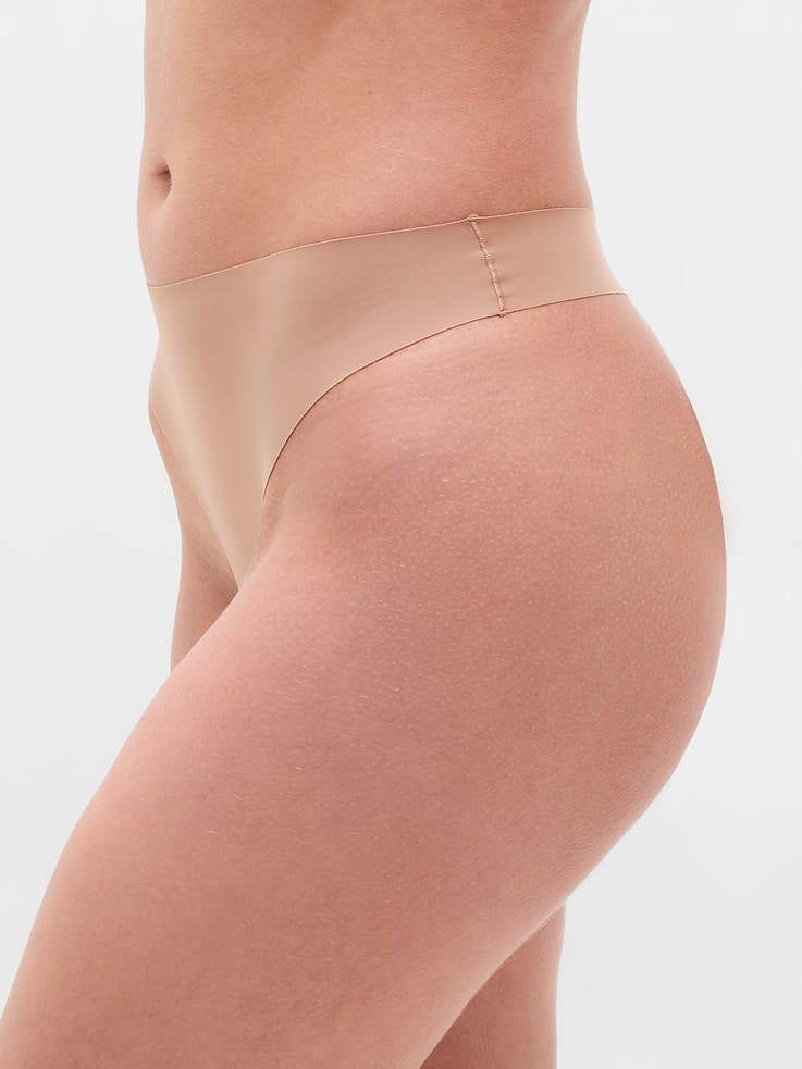 Image number 3 showing, Sleek Form No Show Thong Underwear 3-Pack