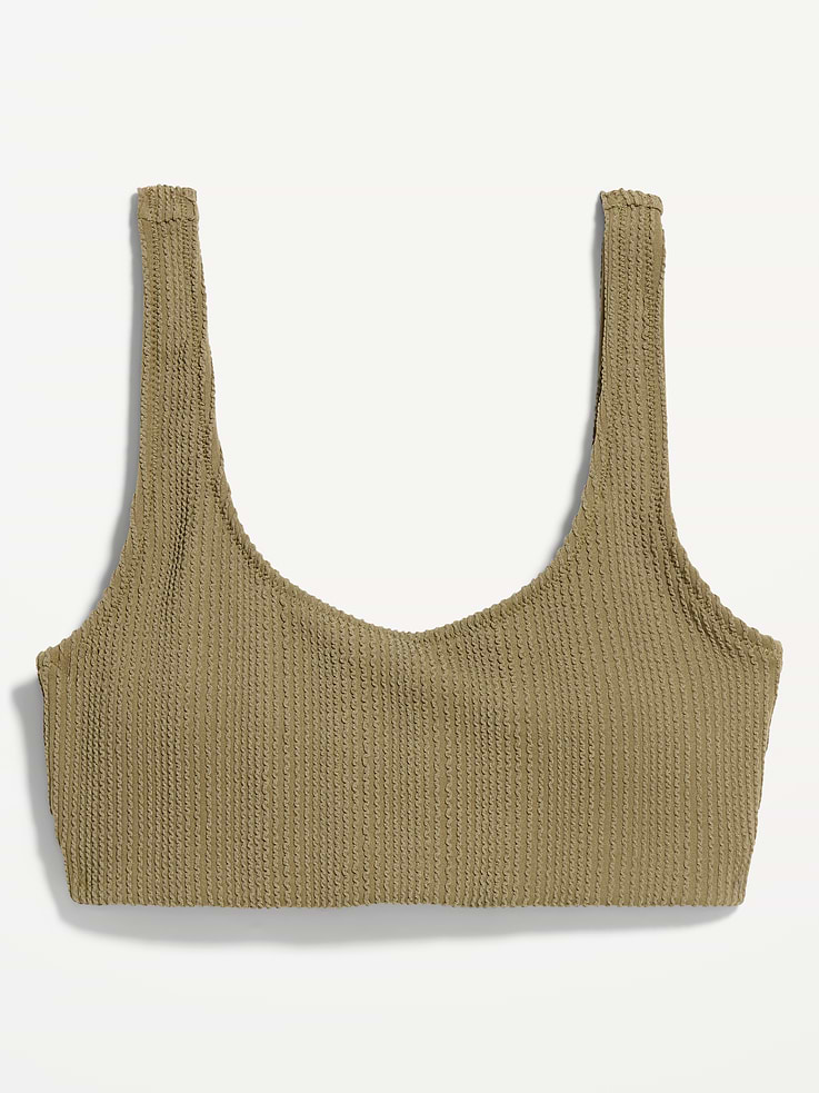 Image number 4 showing, Ribbed Scoop-Neck Swim Top