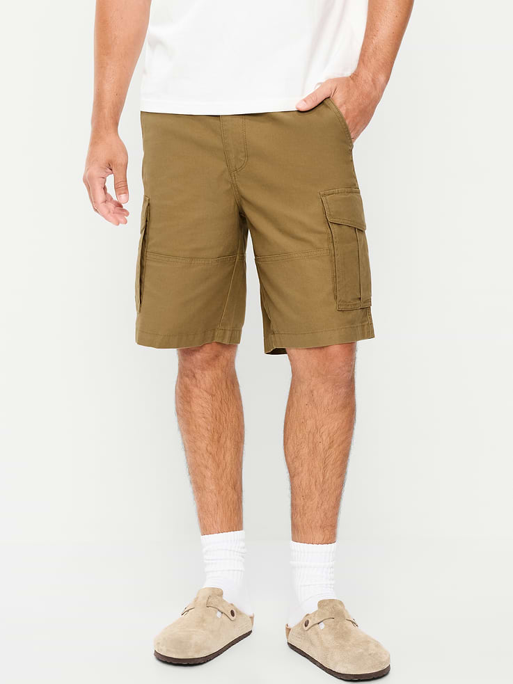L'image numéro 2 présente Short cargo coupe ample années 90 rodé, entrejambe de 25,5 cm