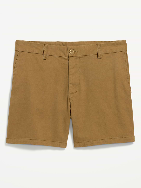 Slim Built-In Flex Rotation Chino Shorts -- 5-inch inseam