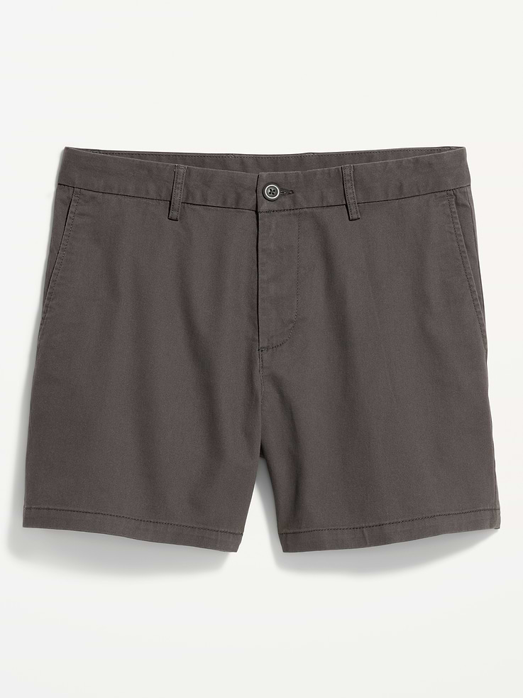L'image numéro 5 présente Short Chino étroit Première nécessité à extensibilité intégrée, entrejambe de 5 cm