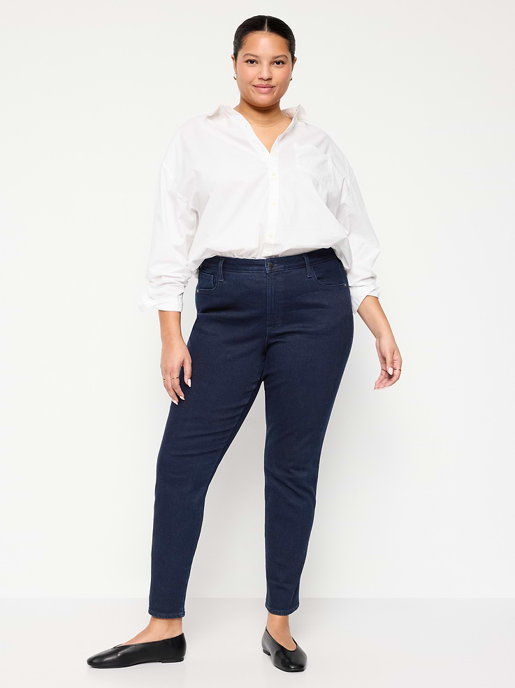L'image numéro 9 présente Jean étroit à taille haute