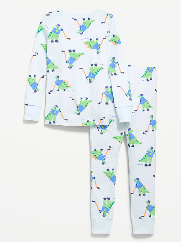 Snug-Fit Printed Pajama Set for Toddler & Baby