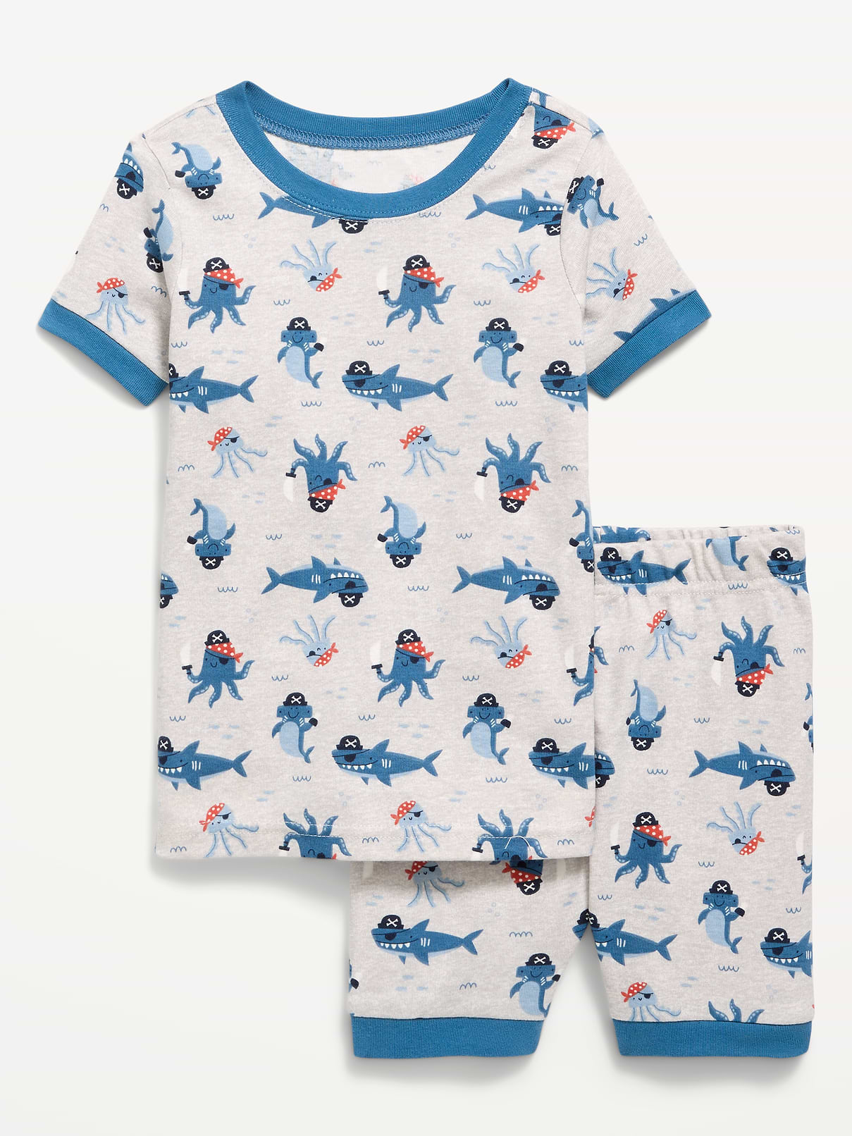 Image number 1 showing, Printed Snug-Fit Pajama Set for Toddler & Baby