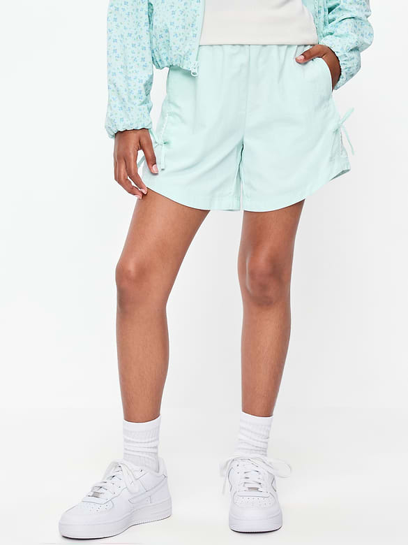 Short parachute à boucle à taille haute pour fille