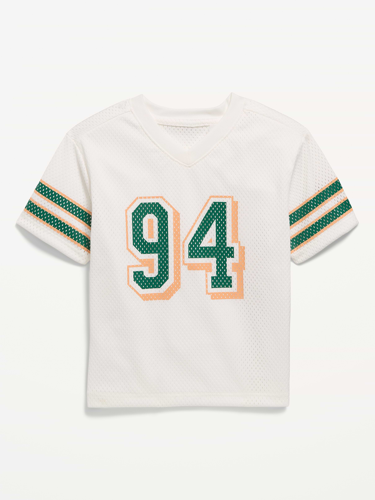 Oversized Mesh Graphic Football T-Shirt for Toddler Boys