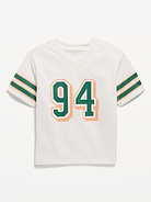 Image number 1 showing, Oversized Mesh Graphic Football T-Shirt for Toddler Boys