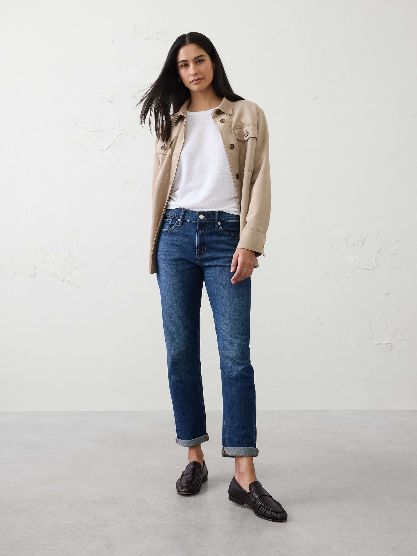 Image number 1 showing, Girlfriend Mid-Rise Jean