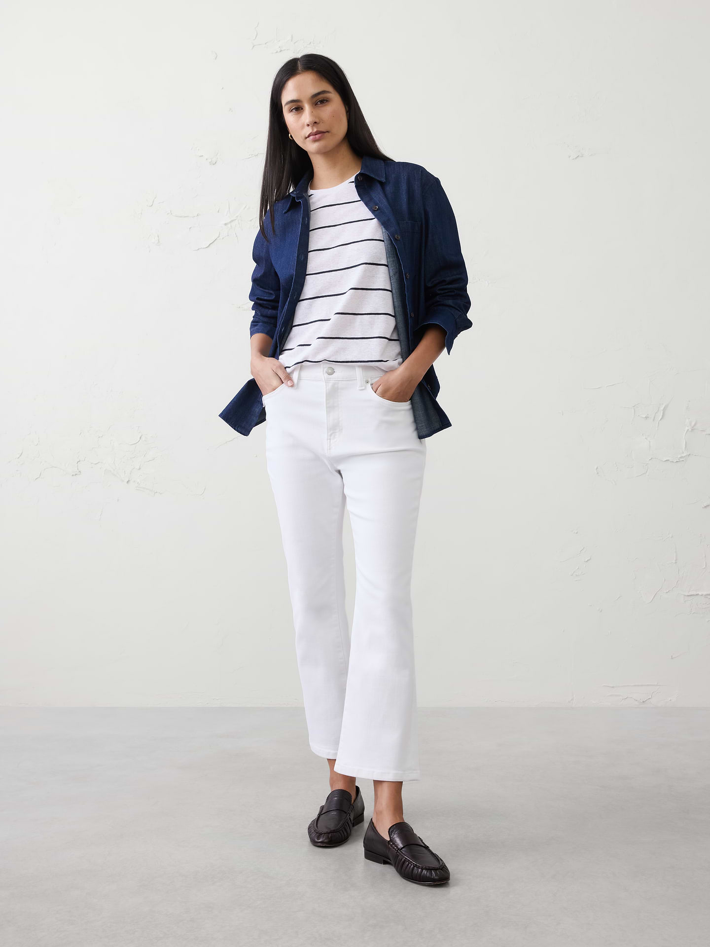 Image number 1 showing, Bootcut High-Rise Cropped Jean