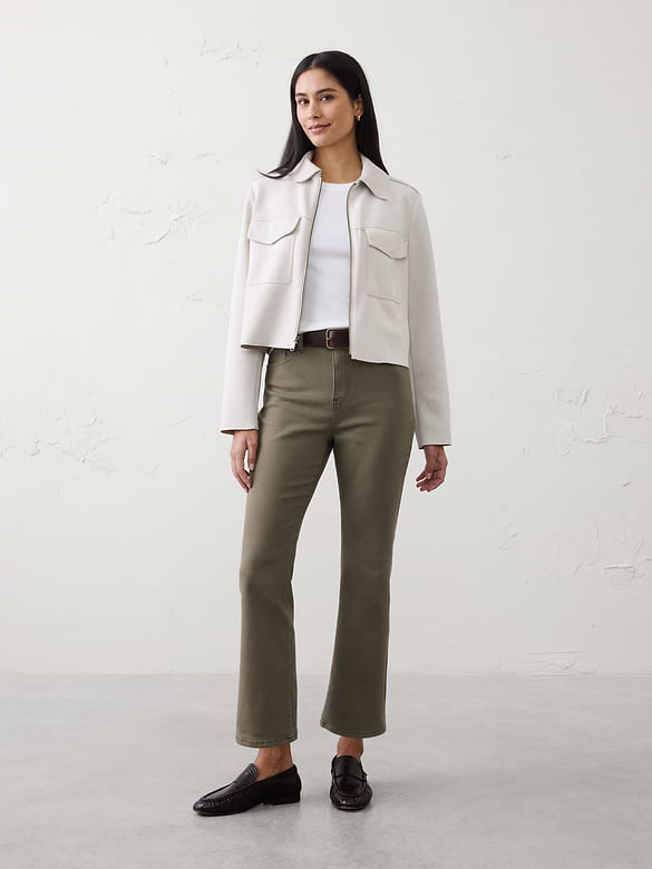 Bootcut High-Rise Cropped Jean