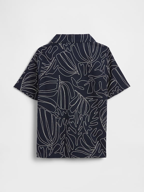 babyGap Brannan Bear Linen-Blend Vacay Shirt