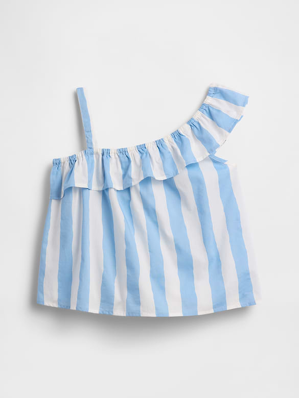 Kids One-Shoulder Ruffle Top