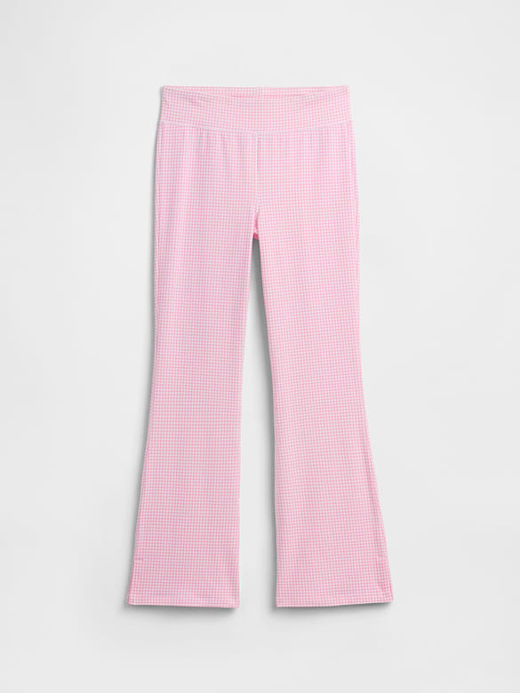 Kids Pull-On Stretch Jersey Flare Leggings