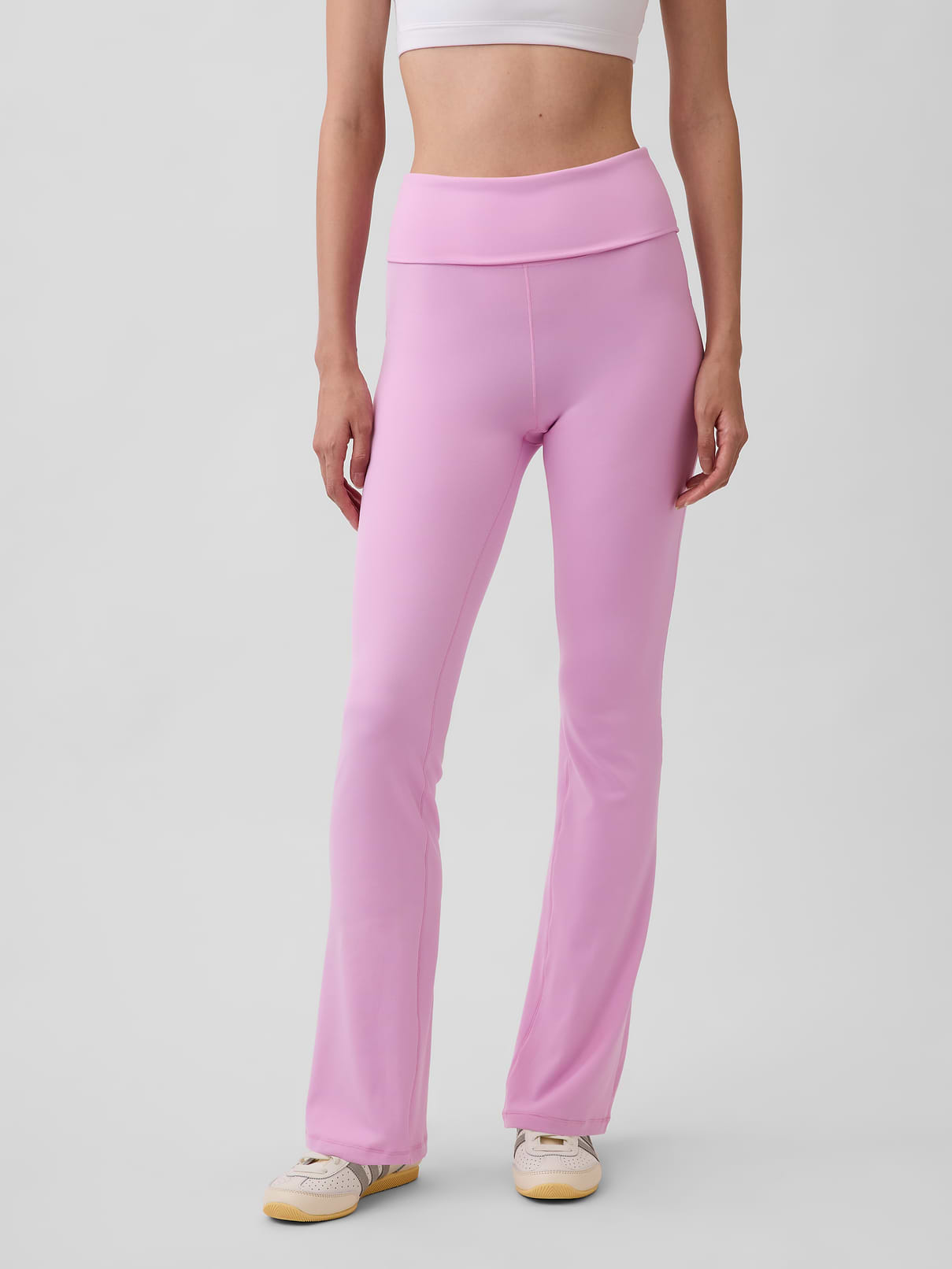 Image number 2 showing, GapFit Smooth Foldover Mini Flare Leggings