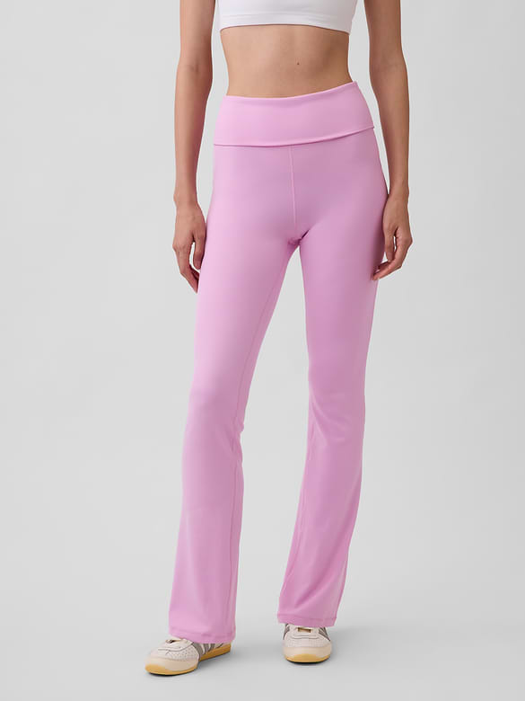 GapFit Smooth Foldover Mini Flare Leggings