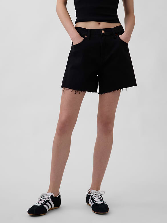 4" Mid Rise UltraSoft Relaxed Cutoff Shorts