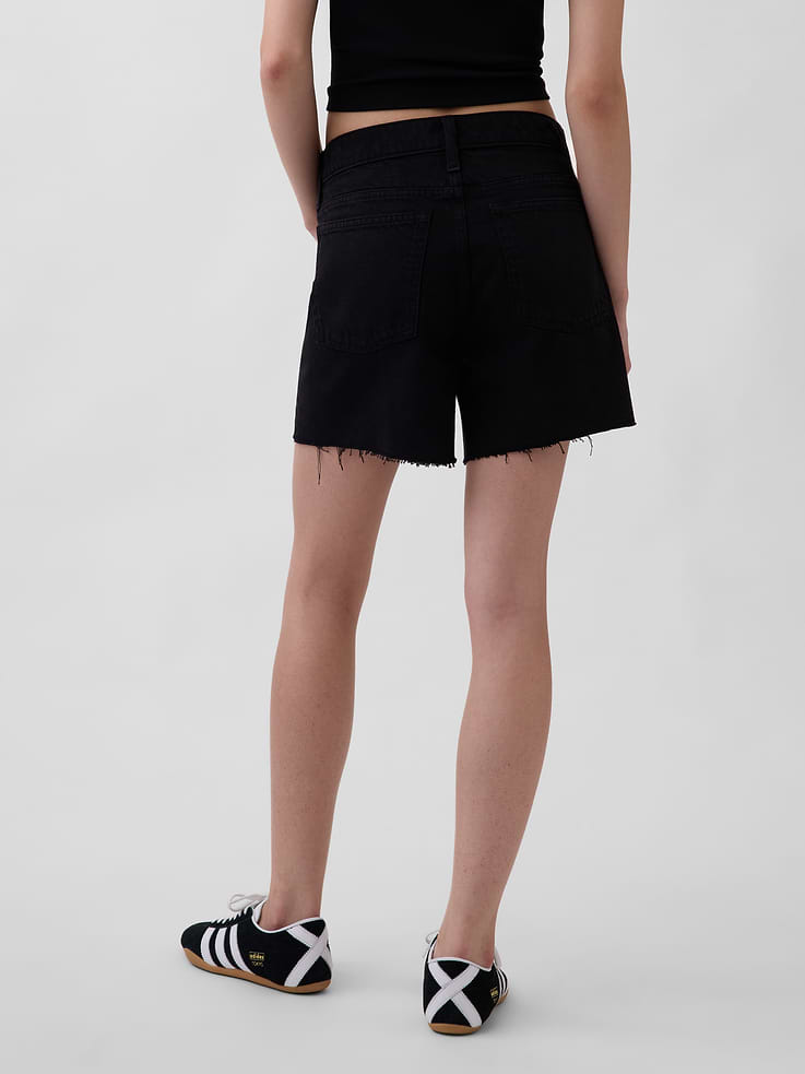 Image number 4 showing, 4" Mid Rise UltraSoft Relaxed Cutoff Shorts