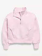 Image number 1 showing, Bounce Fleece Half-Zip Pullover Sweatshirt for Girls