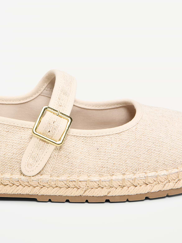 Mary Jane Espadrille Flats for Women