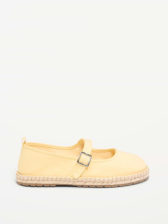 Mary Jane Espadrille Flats for Women