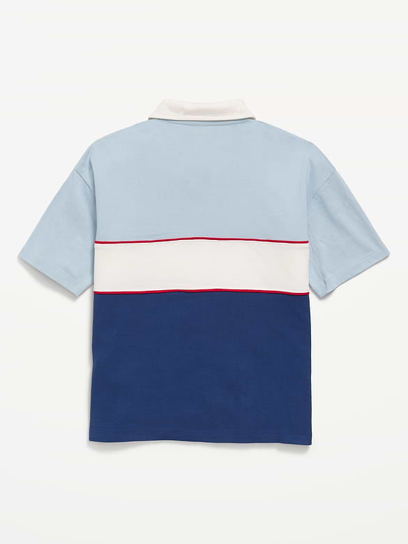 Oversized Short-Sleeve Polo Shirt for Boys