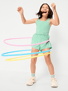 Image 3 of 5, PowerChill Sleeveless Ruffle-Trim Romper for Girls