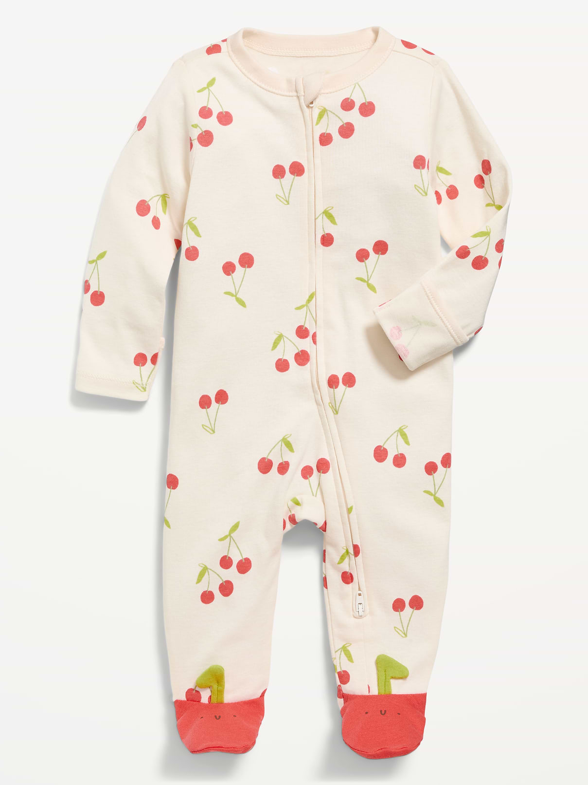 L'image numéro 1 présente Une-pièce Nuit ou jeu à pieds à glissière à double sens pour bébé