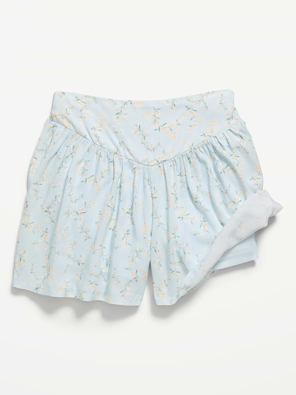 Short à motifs à taille extensible pour fille