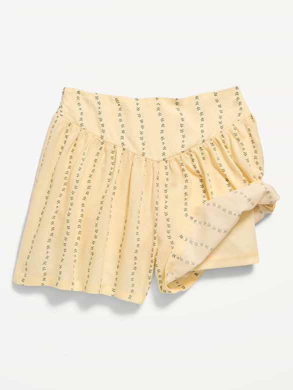 Short à motifs à taille extensible pour fille