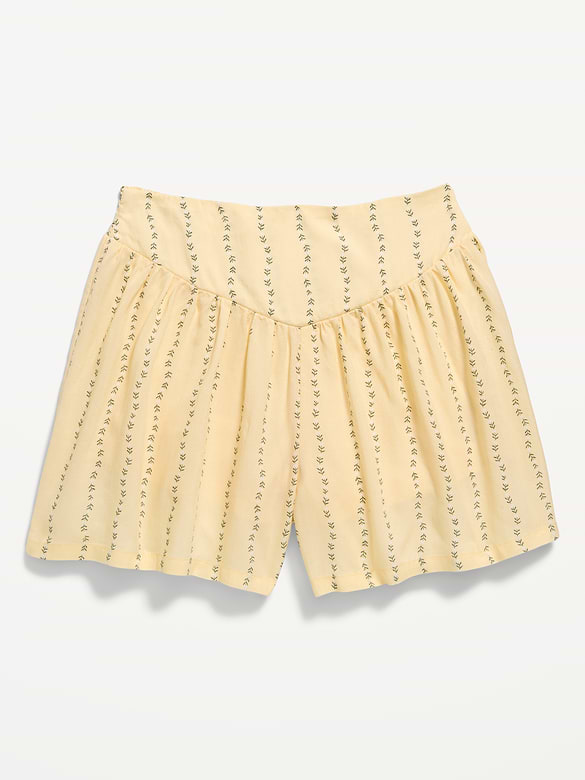 Short à motifs à taille extensible pour fille