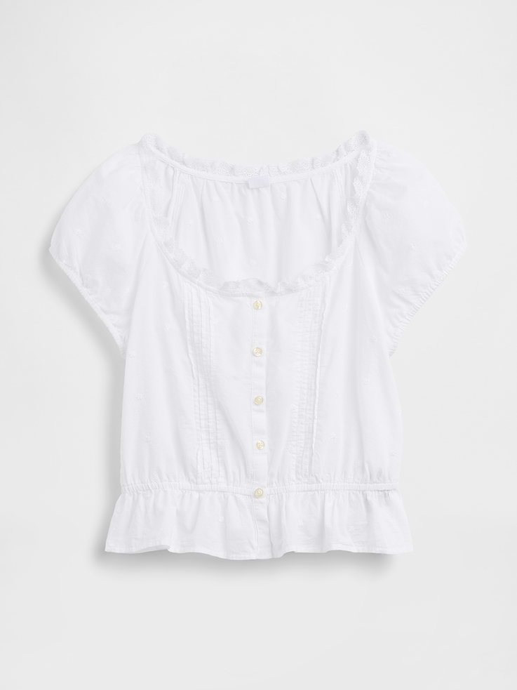 Image number 5 showing, Cap-Sleeve Pintuck Top