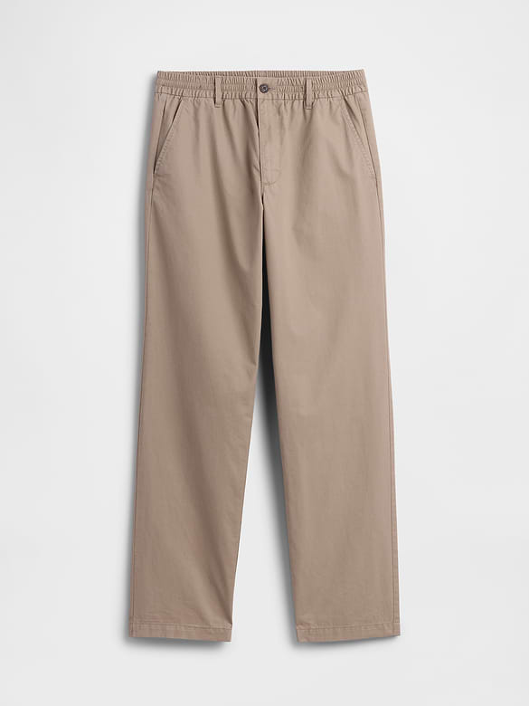 Relaxed Pull-On Khakis