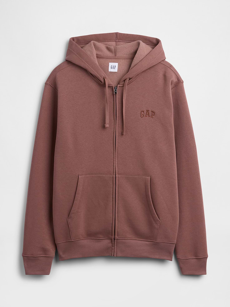 Image 6 of 7, Adult Relaxed Gap Logo Zip Hoodie