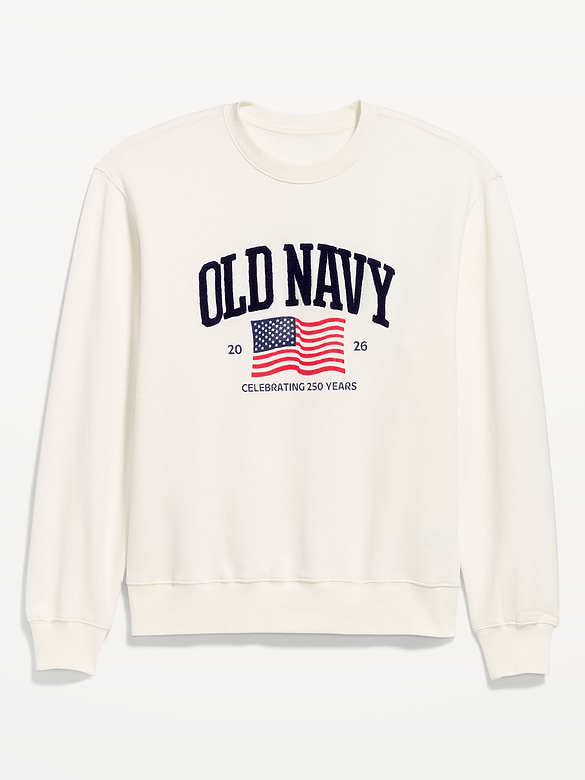 Loose Logo-Graphic Crew-Neck Sweatshirt