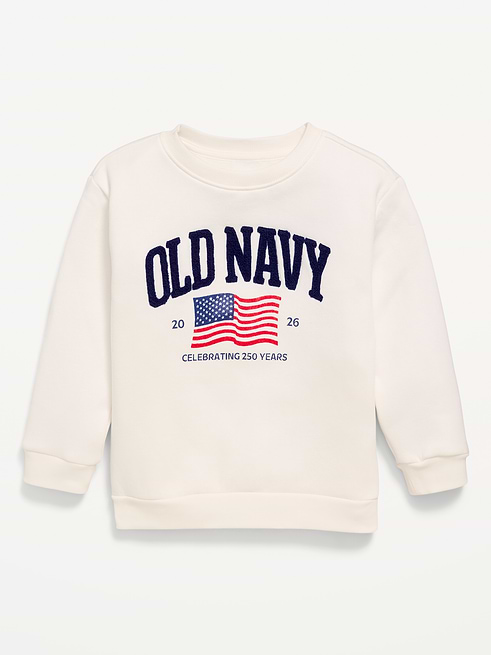Oversized Oversized Flag Logo Graphic Sweatshirt for Toddler Boys on clearance at Old Navy — 56% off
