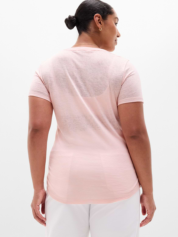 Breezy Scoop V-Neck Tee