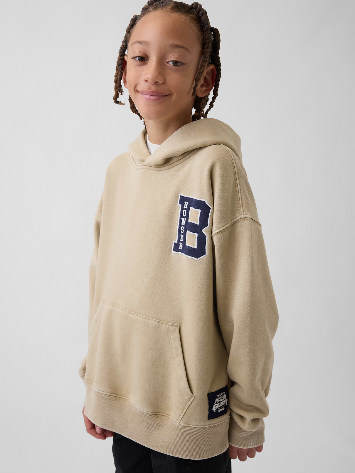 Kids Super Mario VintageSoft Relaxed Hoodie