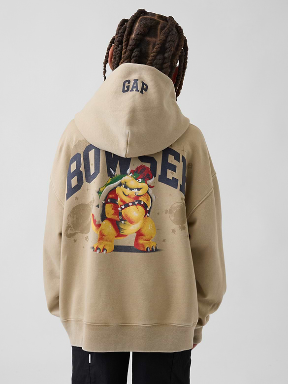 Kids Super Mario VintageSoft Relaxed Hoodie