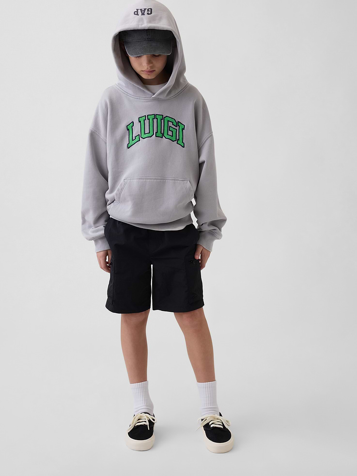Image 4 of 5, Kids Super Mario VintageSoft Relaxed Hoodie