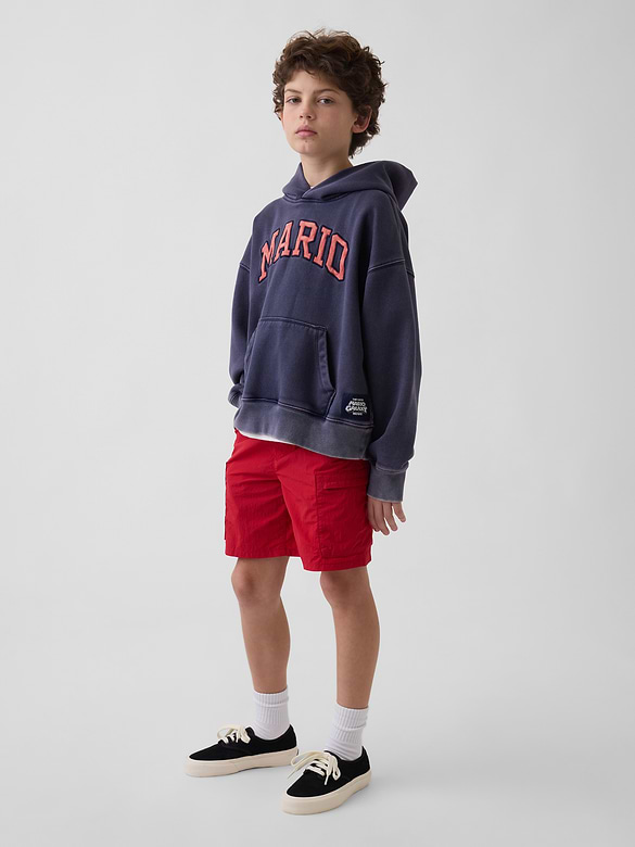 Kids Super Mario VintageSoft Relaxed Hoodie