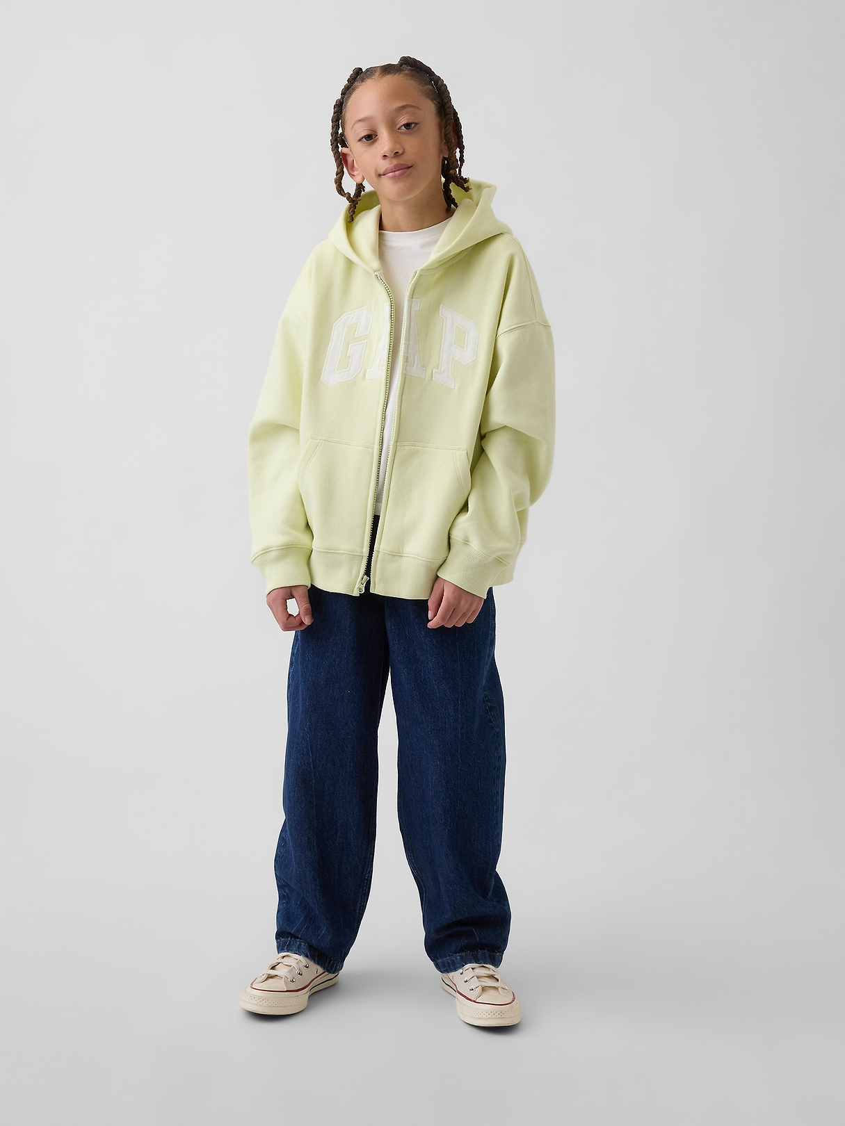 Kids VintageSoft Logo Zip Hoodie | Gap