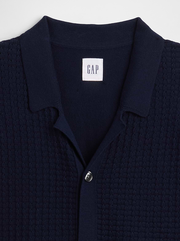 Textured Sweater Vacay Shirt