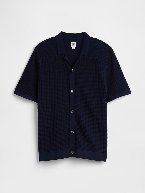 Textured Sweater Vacay Shirt