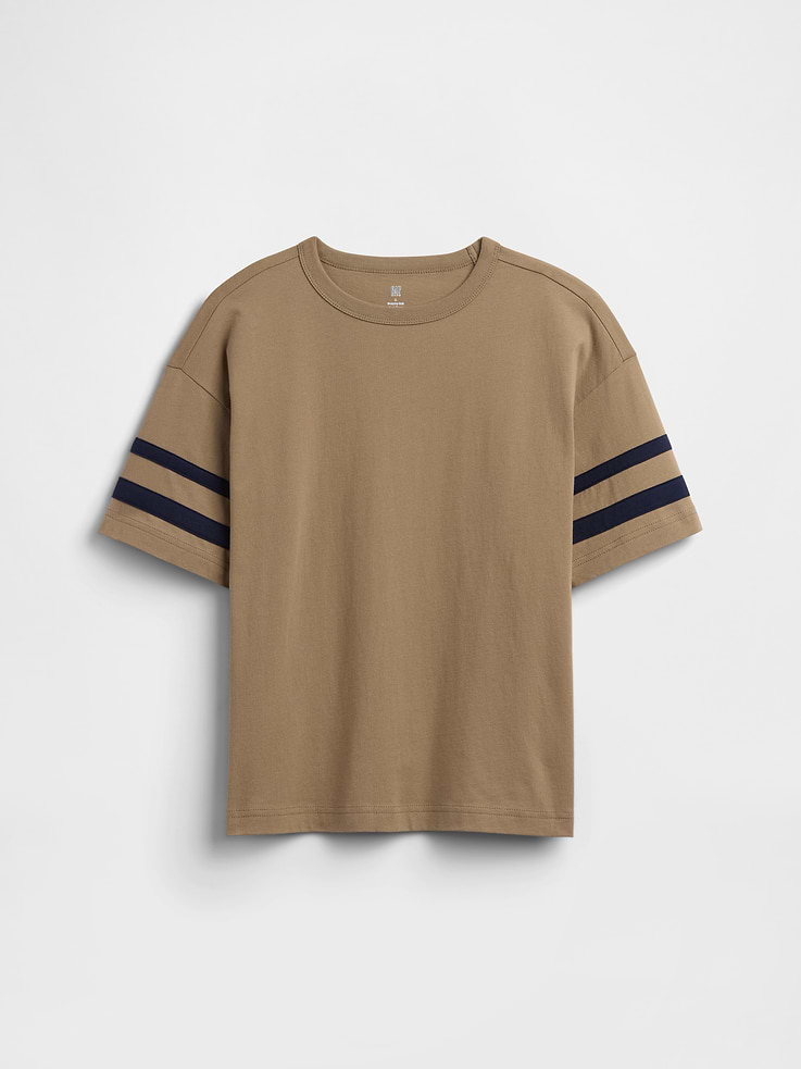 Image number 1 showing, Kids Everyday Soft Boxy Stripe T-Shirt