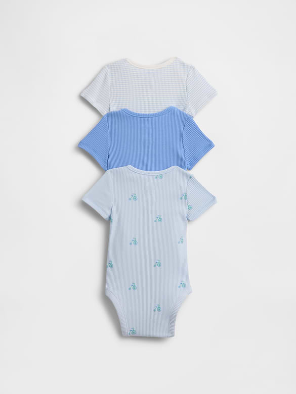 Baby First Favorites TinyRib Bodysuit (3-Pack)