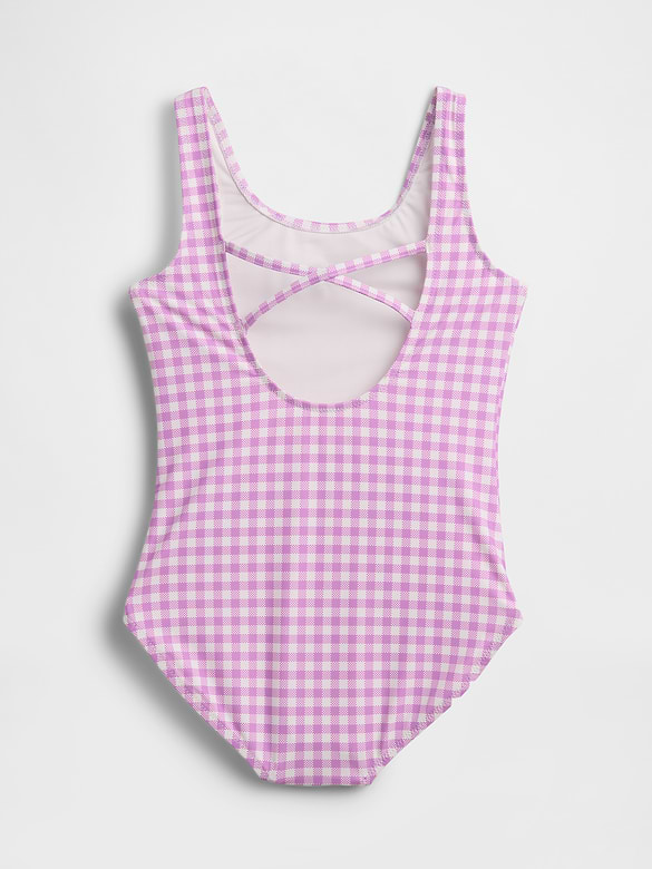 Kids Cross-Back One-Piece Swimsuit
